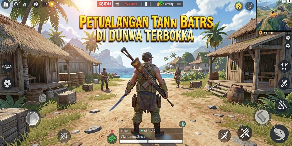 Tampilan gameplay 68IDN yang menakjubkan di dunia terbuka.
