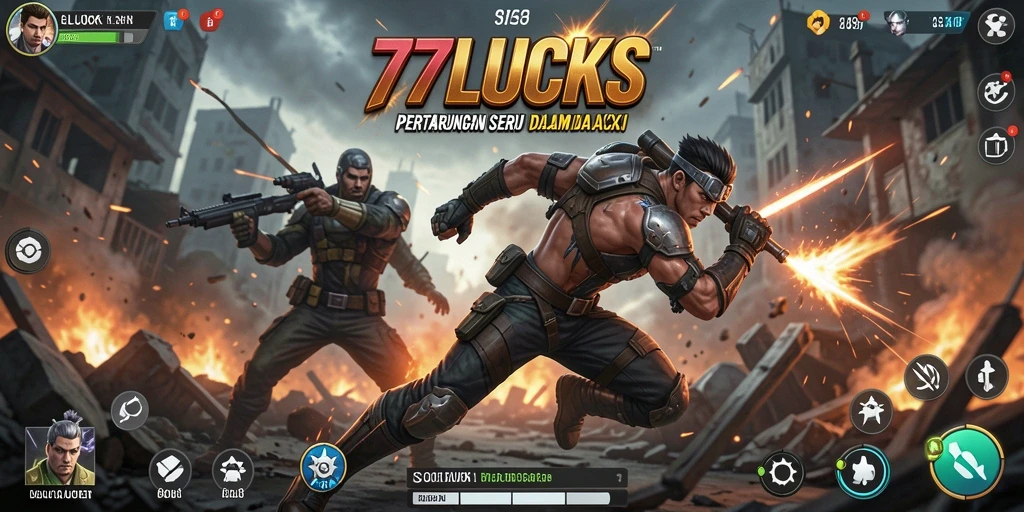 Gameplay seru dan penuh aksi dalam 77LUCKS.