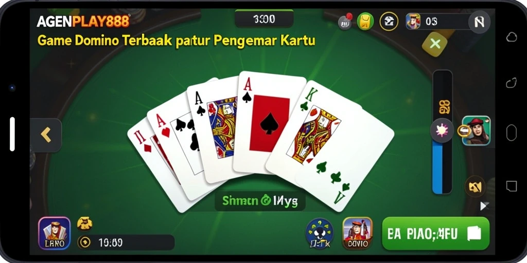 Screenshot gameplay AGENPLAY88 yang menampilkan serunya permainan domino.