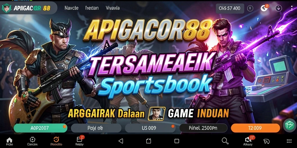 Tampilan menarik dari gameplay APIGACOR88 dalam taruhan olahraga.