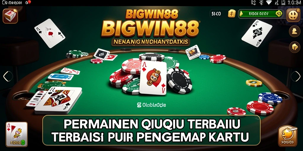 Tangkapan layar gameplay QiuQiu dari BIGWIN88.