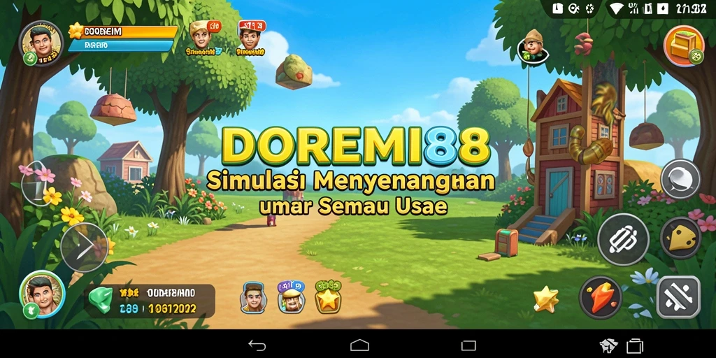 Tampilan gameplay menarik dalam aplikasai Simulation DOREMI88.