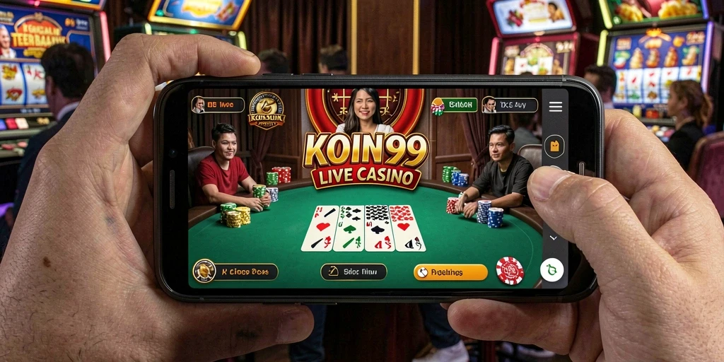 Tampilan gameplay KOIN99 yang menarik dan interaktif di Live Casino.