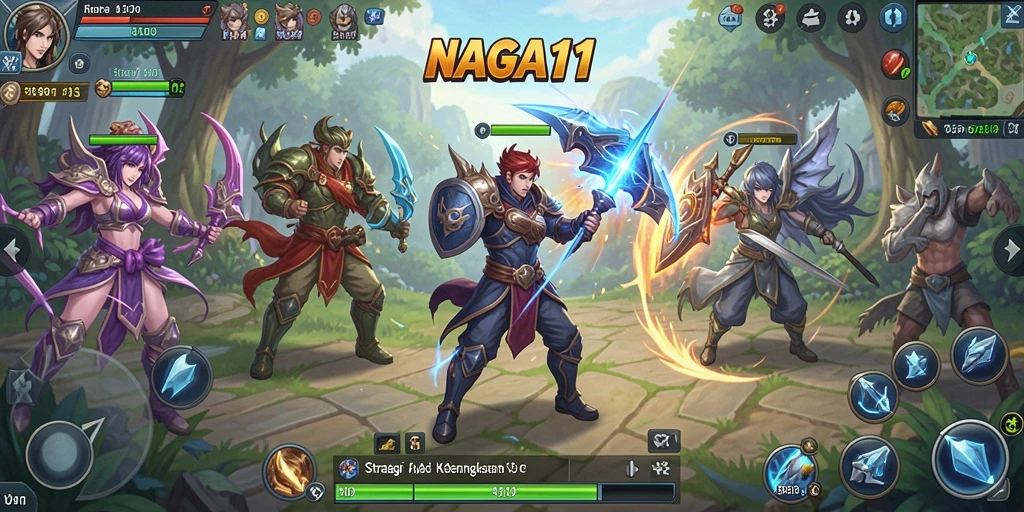 Tampilan gameplay NAGA11 yang menegangkan dan strategis.