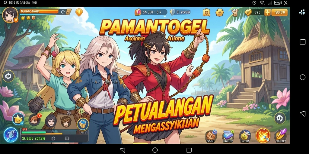 Screenshot gameplay menunjukkan aksi seru di PAMANTOGEL.