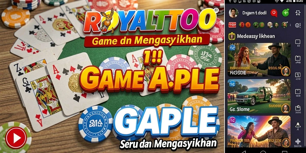 Gameplay seru Gaple di ROYALTOTO yang menyenangkan.