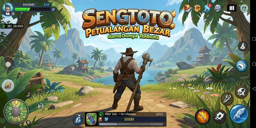 Gameplay SENGTOTO yang menakjubkan dalam lingkungan terbuka.