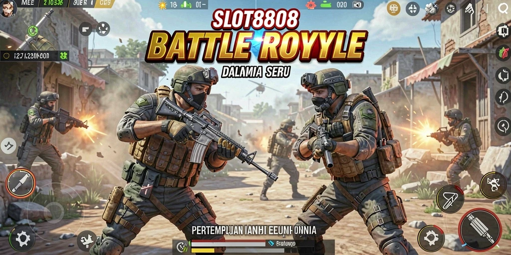 Tangkapan layar yang menunjukkan aksi Battle Royale di SLOT8808.