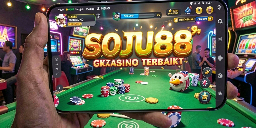 Screenshot menampilkan gameplay seru dari SOJU88 yang penuh warna.