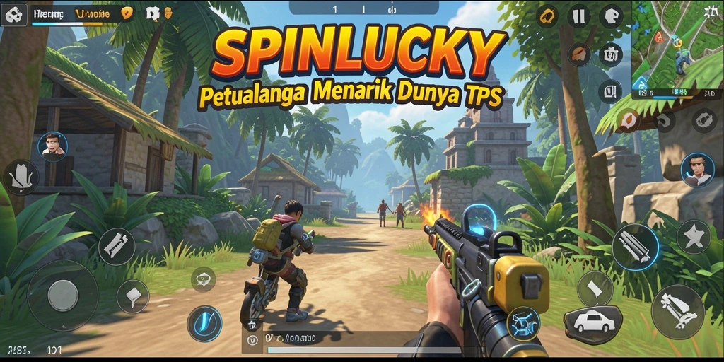 Tampilan gameplay SPINLUCKY yang seru dan mendebarkan.