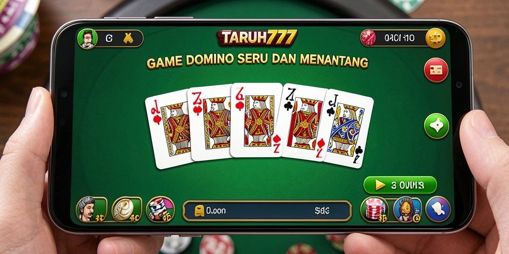 Tampilan gameplay Domino yang seru di TARUH777.
