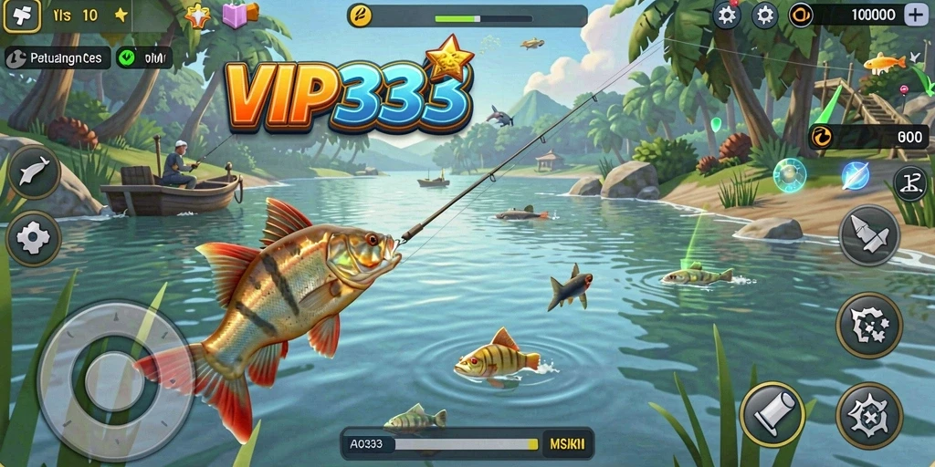 Tangkapan besar dalam gameplay memancing di VIP333.