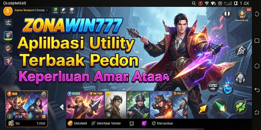 Tampilan antarmuka ZONAWIN777 yang intuitif dan mudah dipahami.