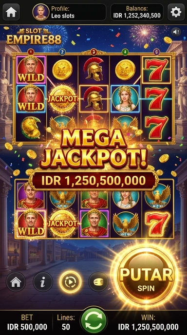 Menu kategori aplikasi di empire88 yang beragam.
